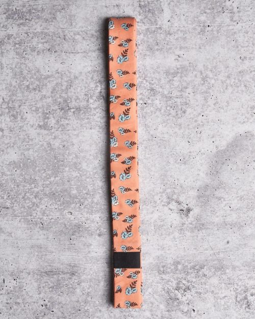 Liam Jake Coral True Skinny Tie - Floral Tie