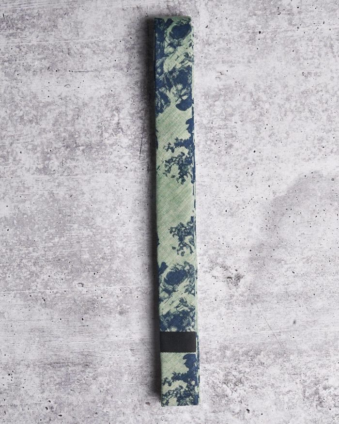 Liam Jake Sea Mist Floral True Skinny Tie - Abstract Tie